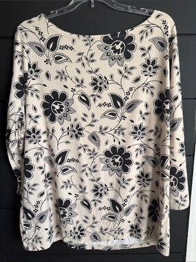 Ann Taylor Blouse Floral XL